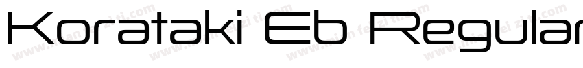 Korataki Eb Regular字体转换